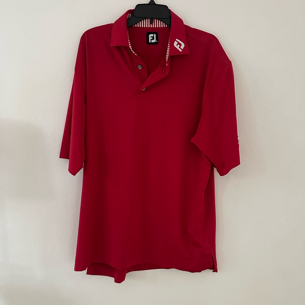 FootJoy FJ Red Golf Polo Shirt